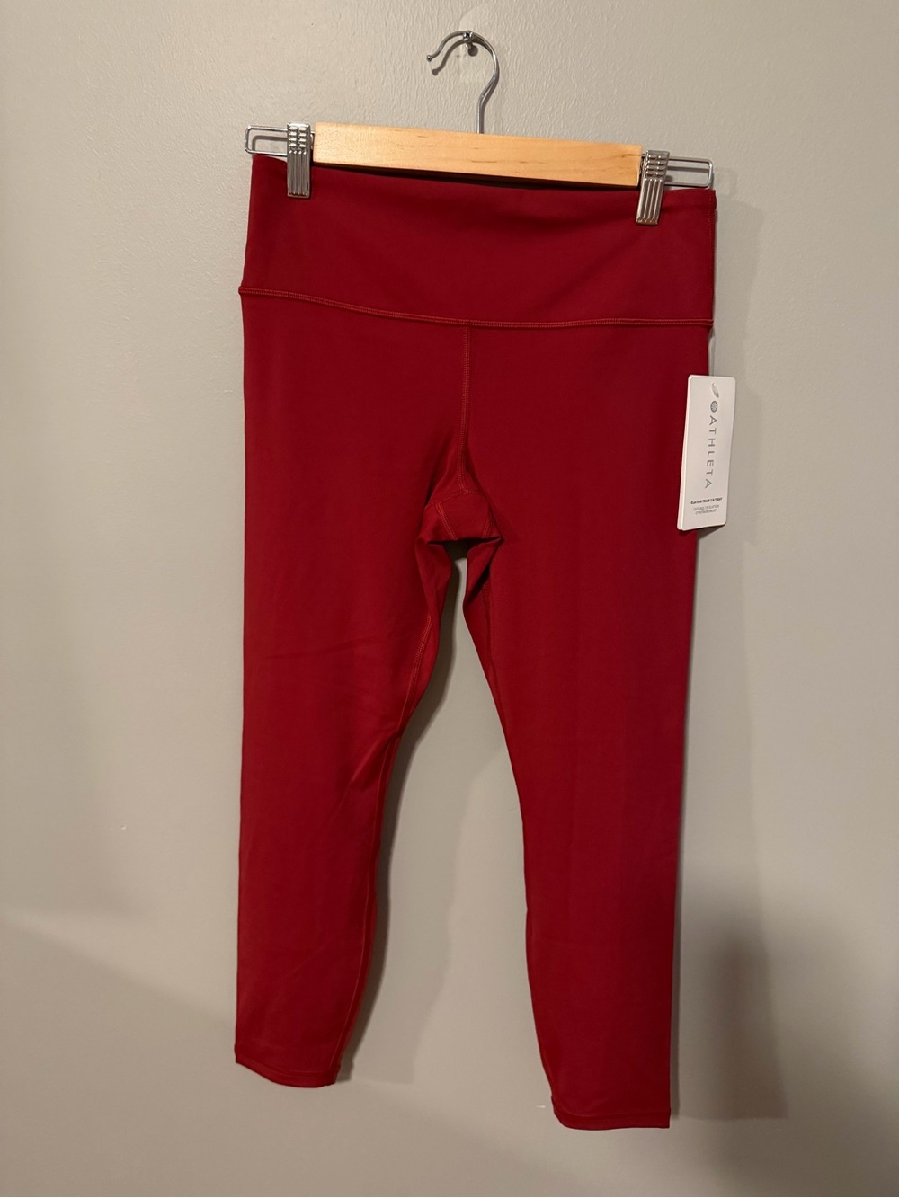 Athleta Burgundy High-Rise Performance Leggings